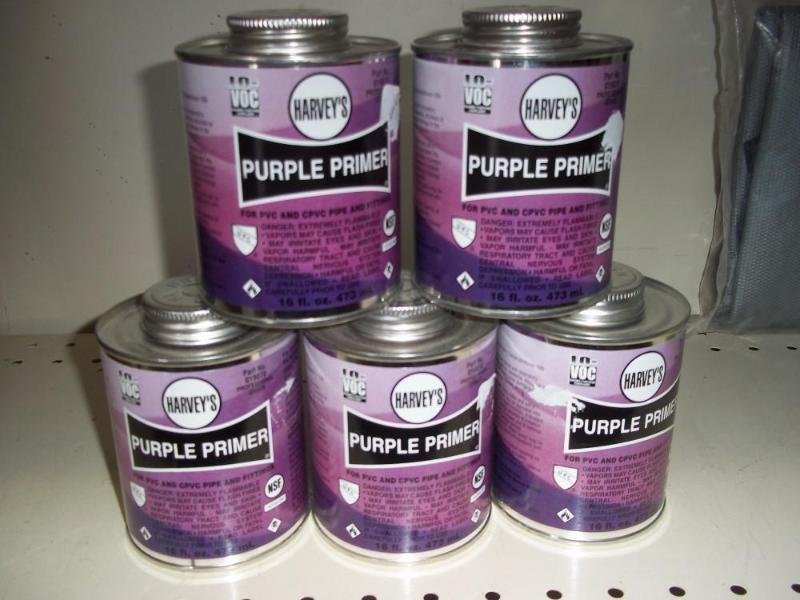 NEW 5 - 16 oz. Purple Primer...