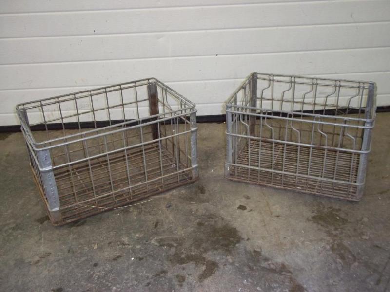 2 Wire Milk Crates...