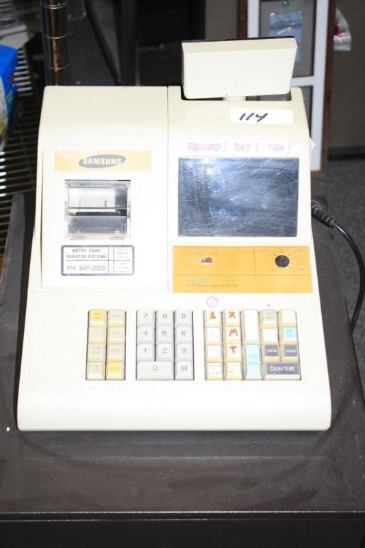 lot 114 image: Samsung cash register , the display...
