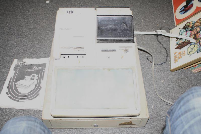 lot 118 image: Sharp electronic cash register ER-3...