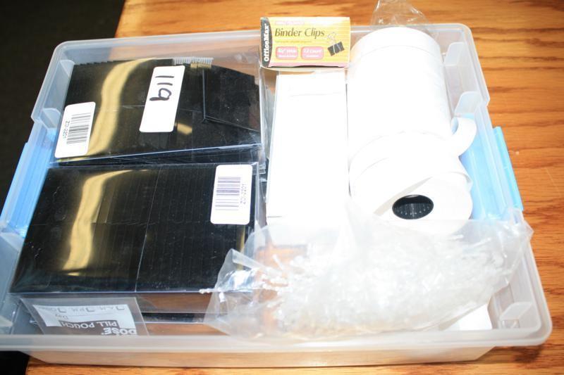 lot 119 image: Cash register tape and office suppl...