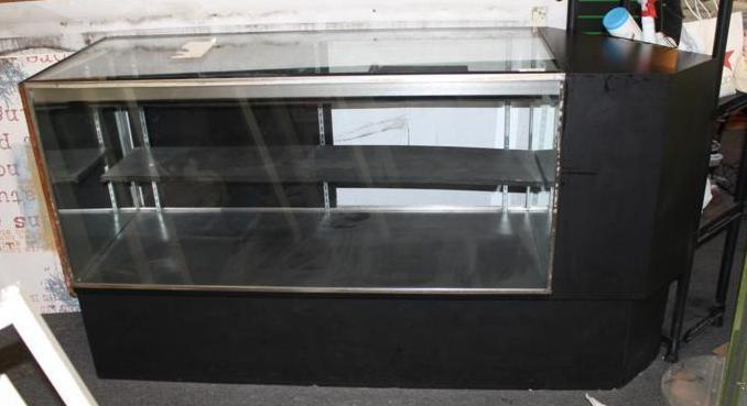 lot 28 image: Glass store showcase 78 x 24 x 42...