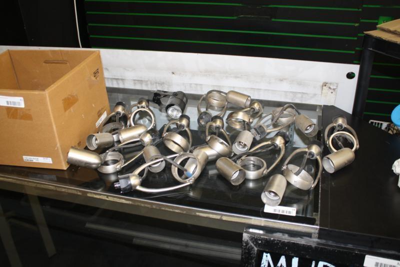 lot 42 image: Hampton Bay halogen track light hea...