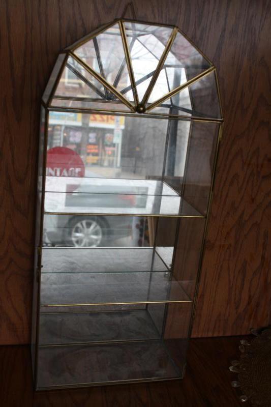 lot 56 image: Mirror glass shelves 20 x 9 x 4 wit...