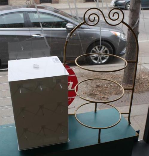 lot 59 image: Wine rack 22 x 12 and rotating jewe...