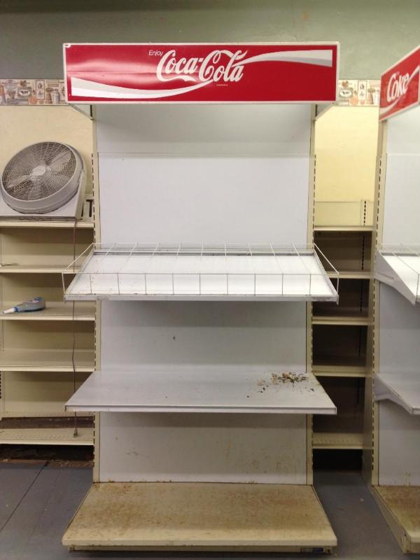 lot 10 image: Large Coca-Cola Display Shelf