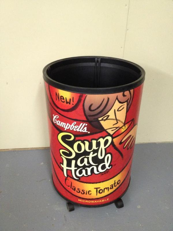 lot 24 image: Campbells Soup Display Barrel