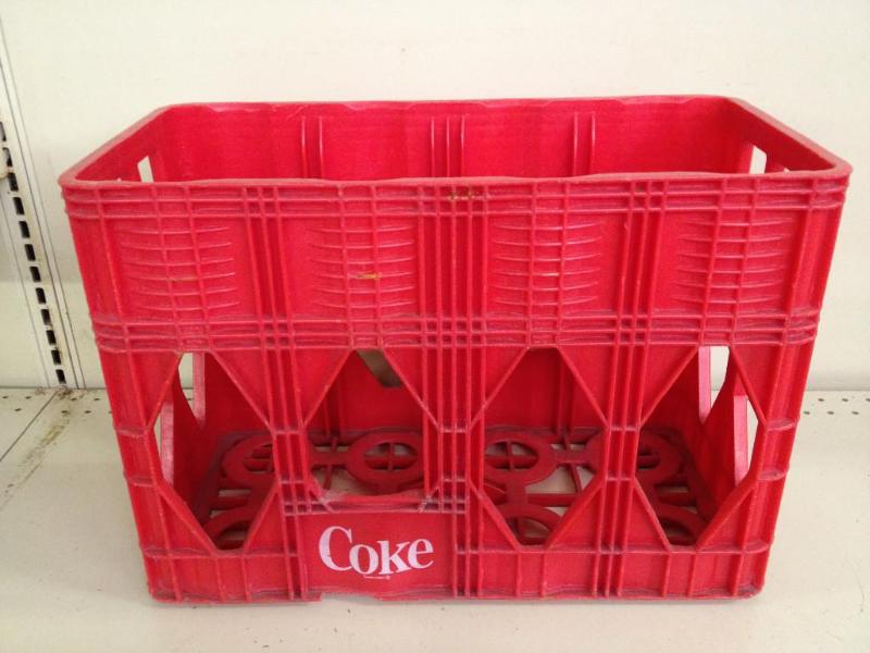 lot 41 image: Tall Vintage Red Coca-Cola Crate