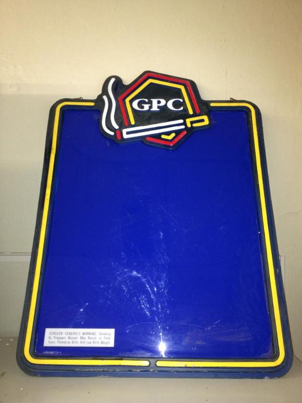 lot 57 image: GPC Dry Erase Advertisement Board