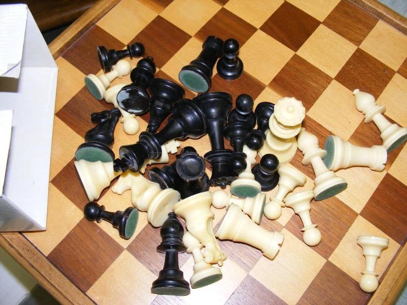 Chess Set, with wooden board and pl...