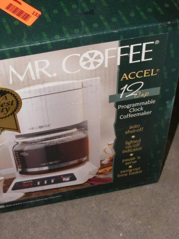 Mr Coffee maker, used box of misc K...