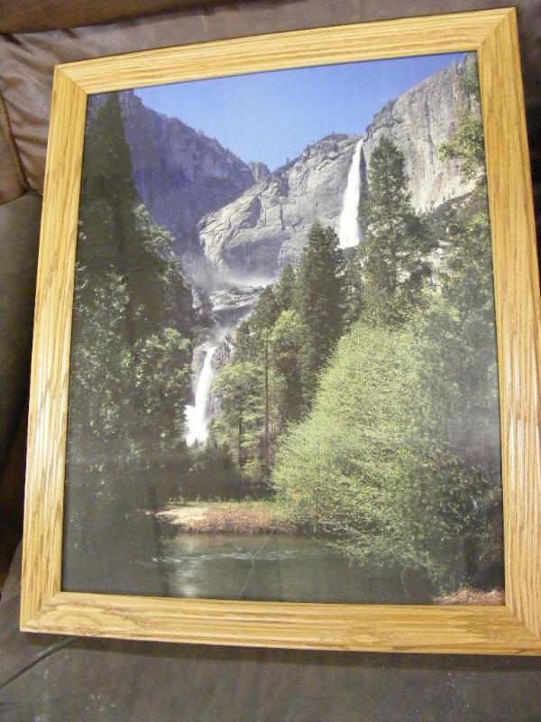 Framed Picture of Waterfall...