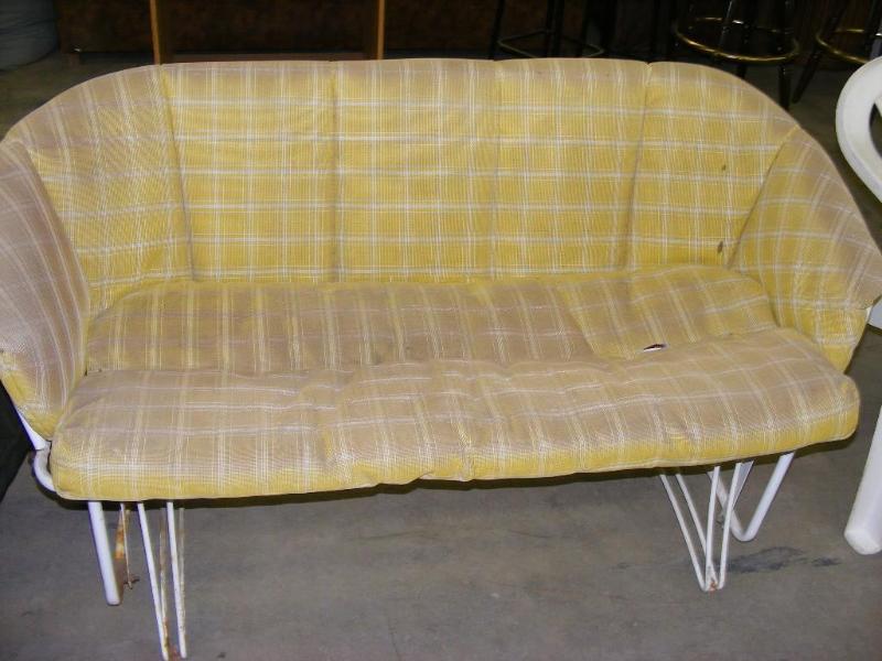 Lawn Furniture Bench, metal frame, ...