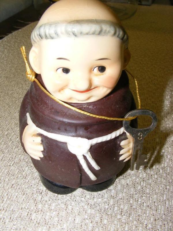 Friar Piggy Bank, Made in W. German...