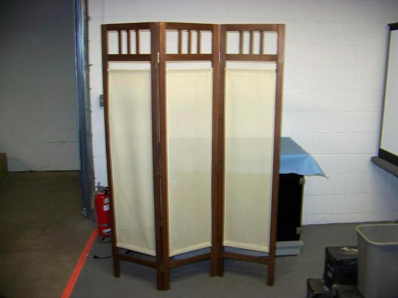 lot 12 image: Tri-Fold Barrier  Room Divider