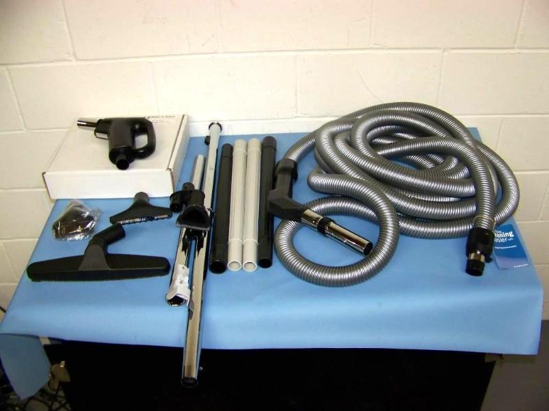 lot 50 image: In-House (Central Vacuum) Handle Kit, Hose and Accessories