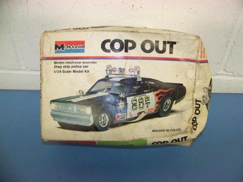 lot 75 image: Old, Cop Out  Drag Strip Police Car Model Kit