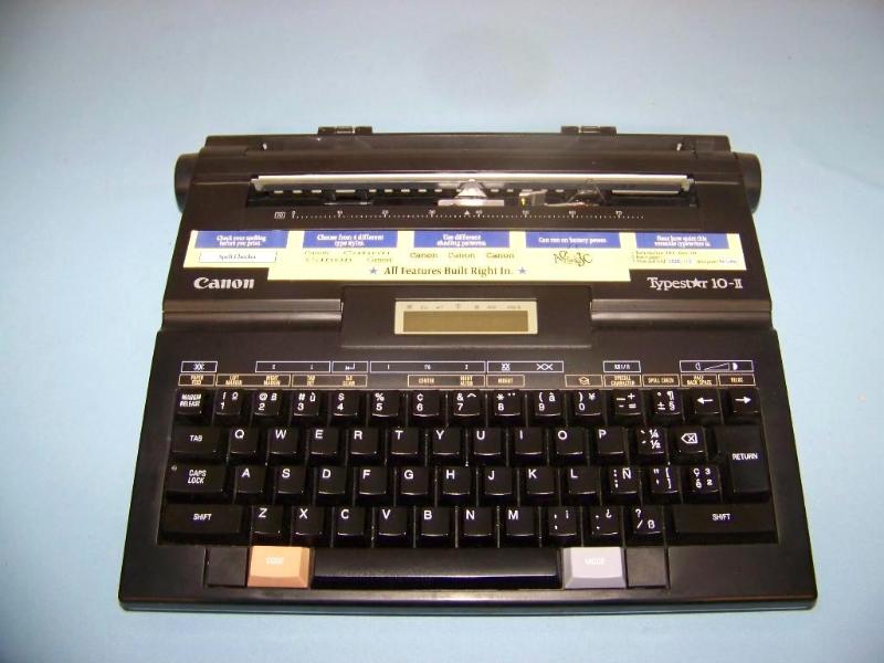 lot 94 image: Canon, TypeStar 10-II, Portable Typewriter  Word Processor