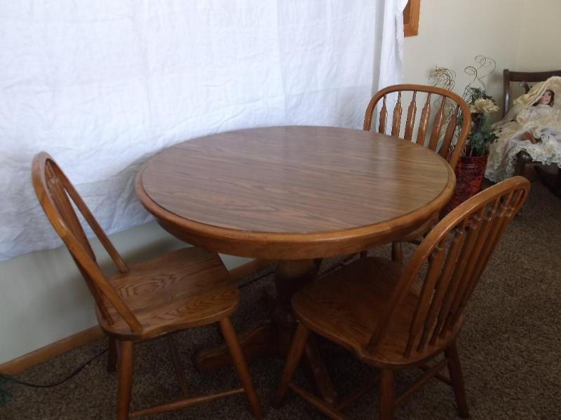6 Piece Heavy Oak&nbsp Kitchen Tab...