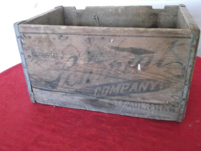 Vintage Schmidt company wood crate ...