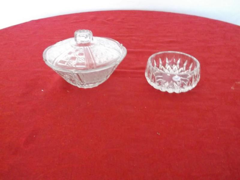 Beautiful covered candy dish and sm...