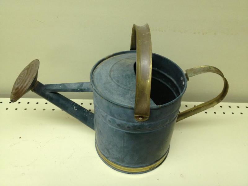 Green Tin Watering Can