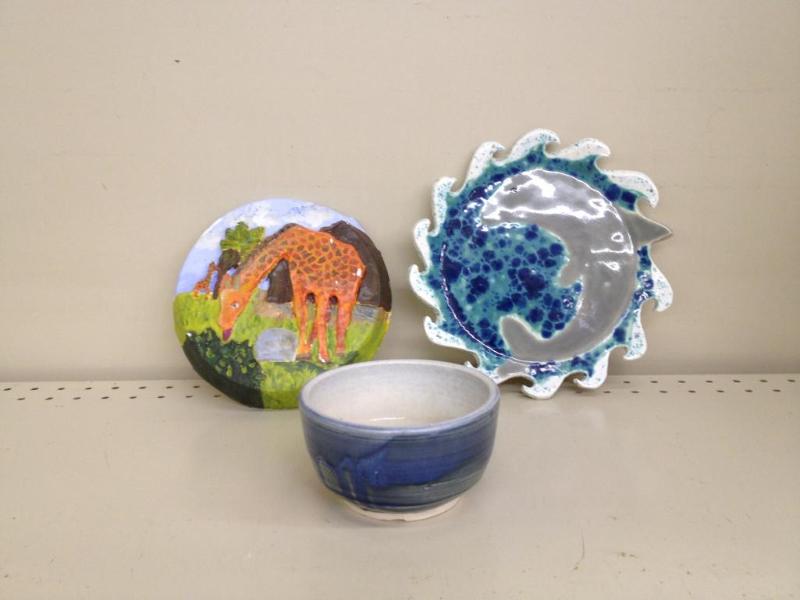 Glazed Pottery Bowl and Art