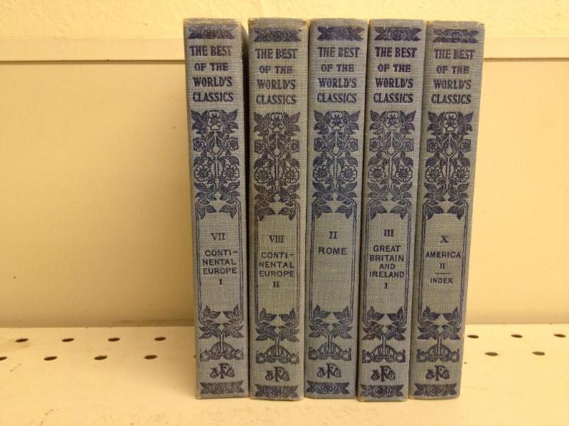 1909 The Best of The Worlds Classics 5 of 10 Books