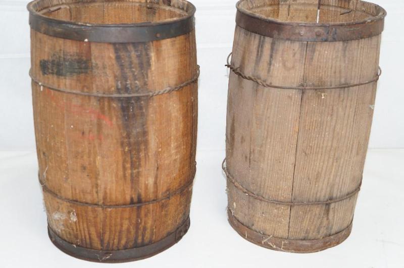 lot 47 image: Set of 2 Vintage Nail Kegs