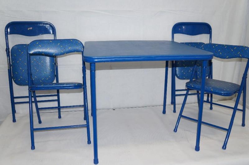 lot 80 image: Costco Childrens Folding Table & Chairs Set