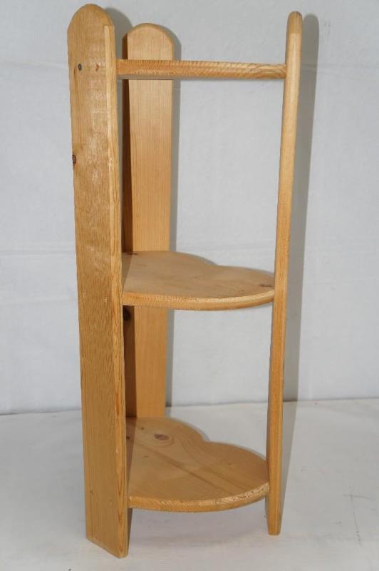 lot 95 image: Wooden Heart Shelf