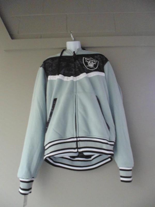 lot 18 image: Oakland Raiders Black Ops Reversible Hoodie XL