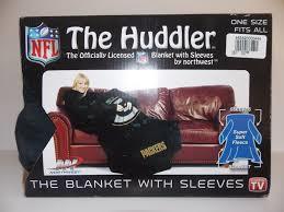 lot 25 image: Green Bay Packers The Huddler Blanket with Sleeves