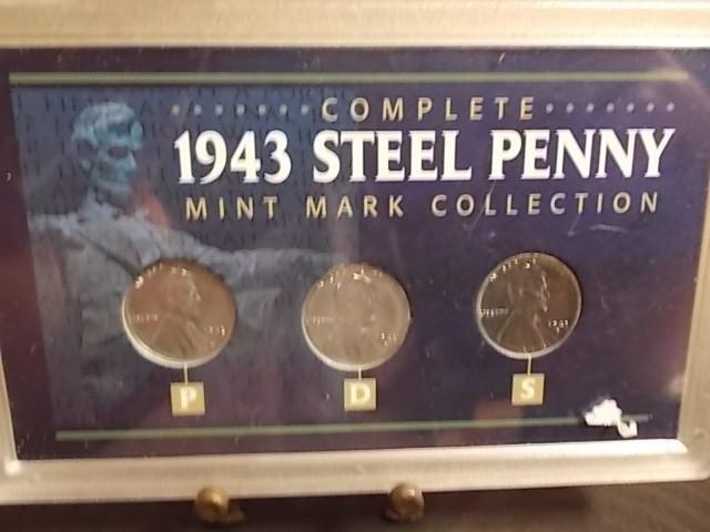 1943 Steel Penny Collection UNC&nbs...