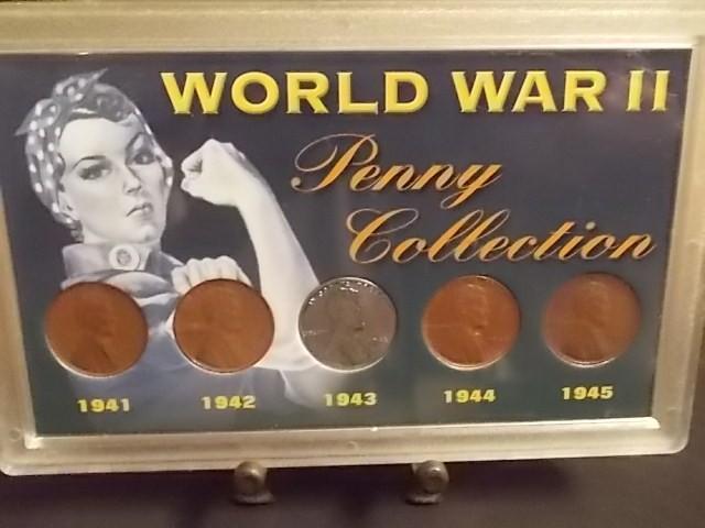 WWII Penny Collection 1941-1945...