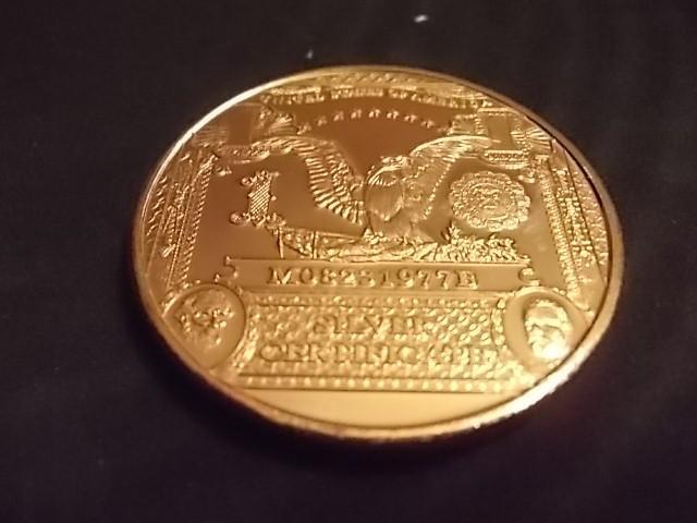 1 Oz. .999 Fine Copper Round One Do...
