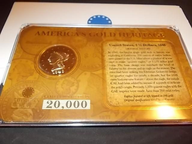 1848 US Two And Half Dollar Gold Pi...