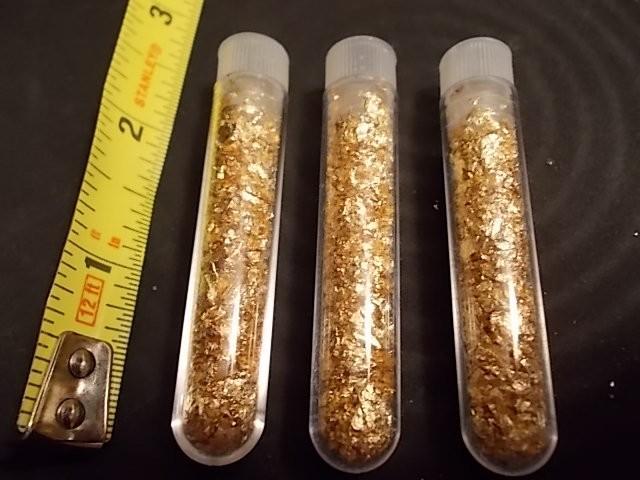 3-Vials Real Gold Flake...