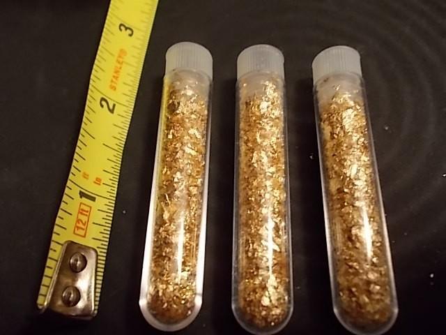 3-Vials Real Gold Flake...