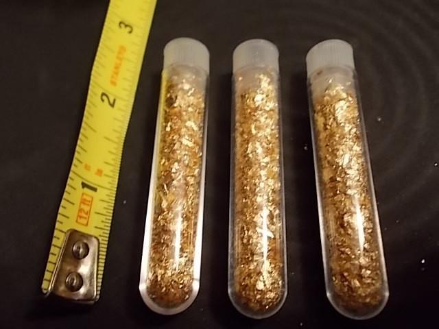 3-Vials Real Gold Flake...