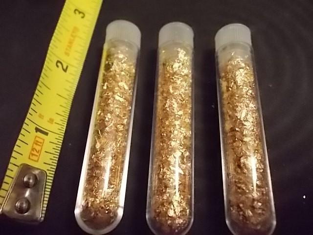 3-Vials Real Gold Flake...