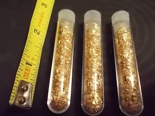 3-Vials Real Gold Flake...