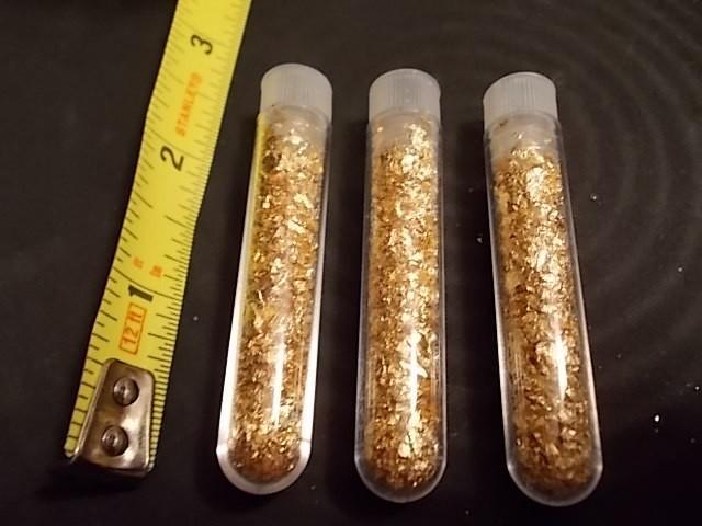3-Vials Real Gold Flake...