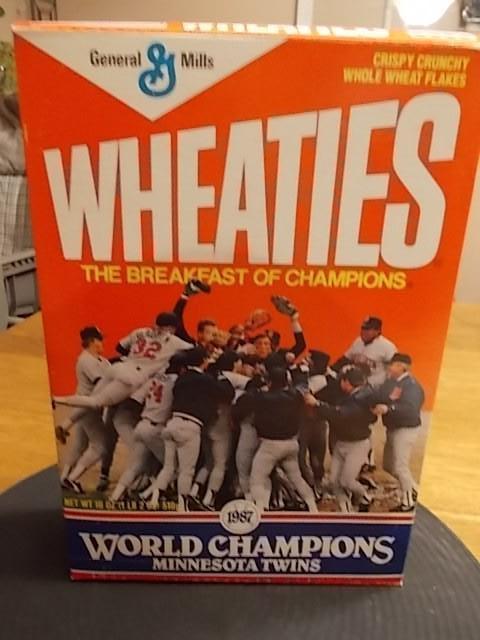 1987 MN Twins World Series Wheaties...