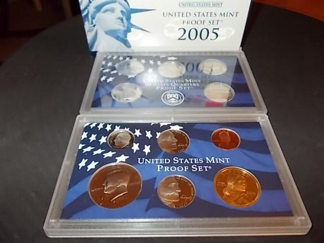 2005 US Mint Proof Set With State Q...
