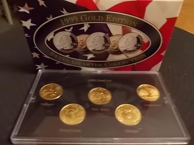1999 Gold Edition State Quarter Set...