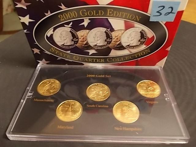 2000 Gold Edition State Quarter Set...