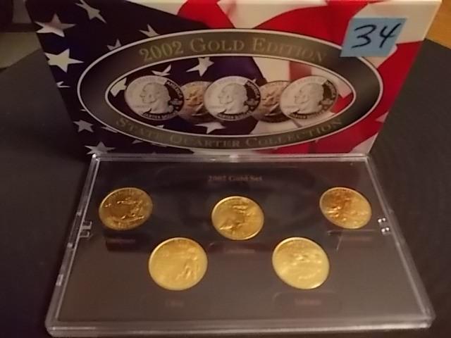 2002 Gold Edition State Quarter Set...