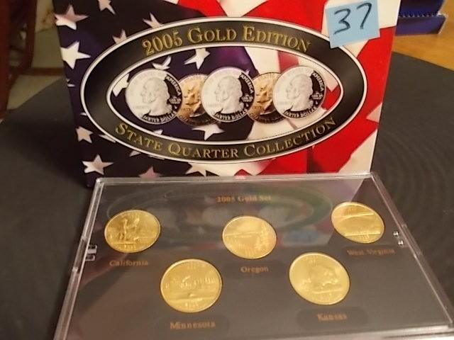 2005 Gold Edition State Quarter Set...