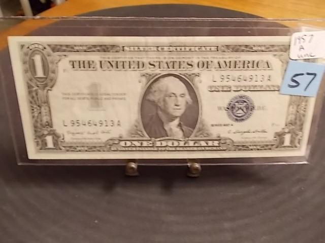 1957 A UNC&nbspSilver Certificate...